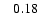 $\;\;\; 0.18$