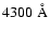 $4300\;{\rm\AA}$