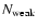 $N_{\rm weak}$