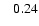 $\;\;\; 0.24$