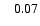 $\;\;\; 0.07$