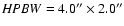 ${\it HPBW}=4.0^{\prime \prime } \times 2.0^{\prime \prime }$