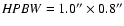 ${\it HPBW}=1.0^{\prime \prime } \times 0.8^{\prime \prime }$