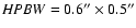 ${\it HPBW}=0.6^{\prime \prime } \times 0.5^{\prime \prime }$