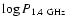 $\log P_{\rm 1.4~GHz}$