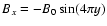$B_x=-B_0\sin(4\pi y)$