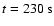 $t=230~{\rm s}$