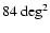 $84\ {\deg^2}$