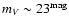$m_V\sim
23^{\rm mag}$