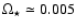 $\Omega_\star\simeq 0.005$