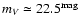 $m_V\simeq 22.5^{\rm
mag}$