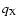 $q_{\rm X}$
