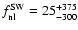 $f_{\rm nl}^{\rm SW}=25_{-300}^{+375}$