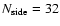 $N_{\rm side}=32$