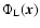 $\Phi_{\rm L}(\vec x)$