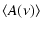 $\displaystyle \langle A(\nu) \rangle$