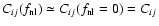 $C_{ij}(f_{\rm nl}) \simeq C_{ij}(f_{\rm nl}=0) = C_{ij}$