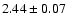 $2.44 \pm 0.07$