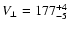 $V_\perp=177^{+4}_{-5}$