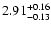 $\rm 2.91^{+0.16}_{-0.13}$