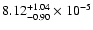 $8.12^{+1.04}_{-0.90}\times10^{-5}$