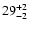 $\rm 29^{+2}_{-2}$