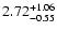 $\rm 2.72^{+1.06}_{-0.55}$