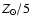 $Z_{\odot} /5$