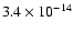 $3.4\times 10^{-14}$