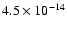 $4.5\times10^{-14}$
