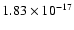 $1.83\times10^{-17}$