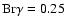 ${\rm Br\gamma} = 0.25$