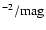 $^{-2}/{\rm mag}$
