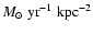 $M_{\odot}~{\rm yr}^{-1}~{\rm kpc}^{-2}$