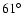 $61^\circ$
