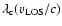 $\lambda_{\rm c}(v_{\rm LOS}/c)$