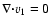 $\nabla\vec\cdot v_1=0$