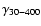 $\gamma_{30-400}$