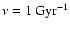$\nu =1~\rm Gyr^{-1}$