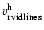 $v_{\rm
rvidlines}^{\rm h}$
