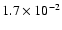 $1.7\times 10^{-2}$