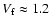 $V_{\rm f} \approx 1.2$