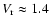 $V_{\rm r} \approx 1.4$