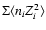 $\Sigma \langle n_i Z_i^2 \rangle$