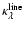 $\kappa_{\lambda}^{\rm line}$