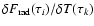$\delta F_{\rm rad}(\tau_i)/\delta T(\tau_k)$