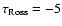 $\tau _{\rm Ross}=-5$