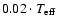 $0.02\cdot T_{\rm eff}$