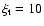 $\xi _{\rm t}=10$