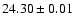 $24.30 \pm 0.01$